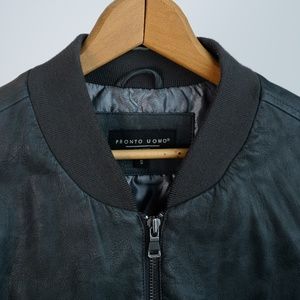 Pronto Uomo "Leather"  Bomber Jacket